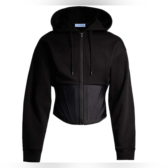 Mugler Other - Brand new HM x Mugler collaboration corset-waist hooded jacket